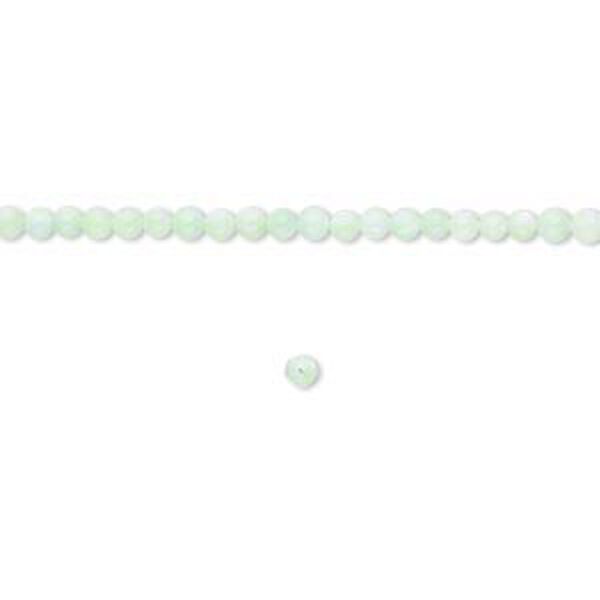 Bead, mother-of-pearl shell (dyed), sea green, 2mm round. Sold per 15" to 16" strand. image number 0