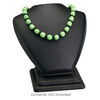 Display, necklace, leatherette, black, 6 x 5-3/4 x 5-3/4 inches. Sold individually. image number 2