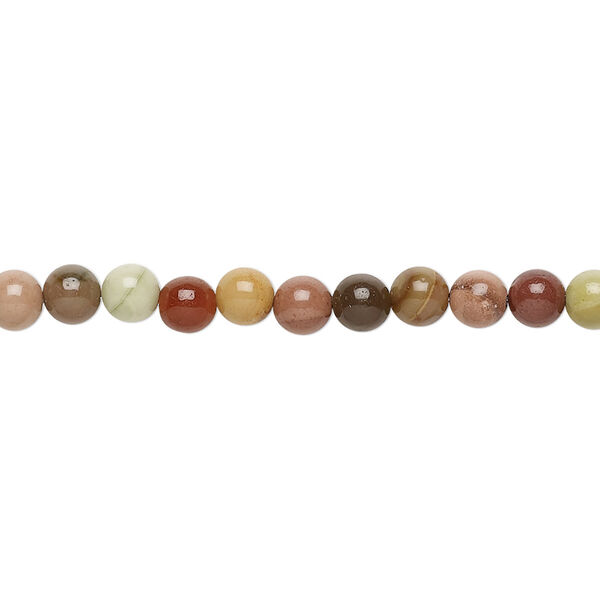 Imperial jasper 1pkg1, round bead natural B grade, 15.5-16 inch 4mm image number 0
