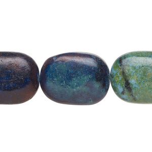 Serpentine 1pkg1, puffed pillow bead, 15 inch 19x15mm-20x15mm