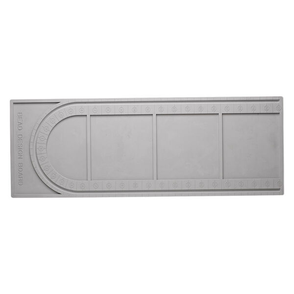 Bead board, silicone, grey, 20-1/2 x 7-1/2 x 1/4 inch rectangle. Sold individually. image number 0