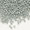 Seed bead, Preciosa Ornela Czech glass, 1pkg500g, 2.8-3.2mm rocaille, opaque matte terra dyed whispering grey chalkwhite (06444) image number 0
