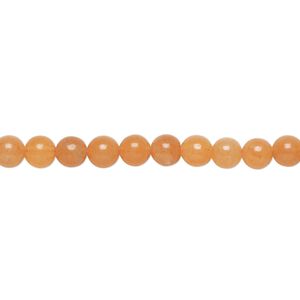 Red aventurine 1pkg1, round bead natural 15.5-16 inch 4mm