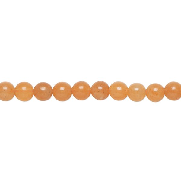 Red aventurine 1pkg1, round bead natural 15.5-16 inch 4mm image number 0