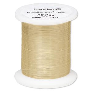 Thread, Kevlar®, natural, 0.15mm diameter, 6-pound test. Sold per 50-yard spool.