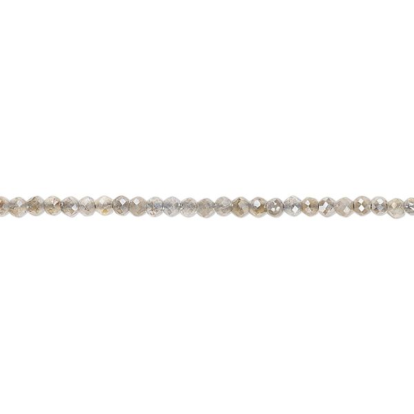 Labradorite 1pkg1, luster hand-cut faceted rondelle bead 13 inch 2mm image number 0