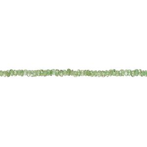 Tsavorite garnet 1pkg1, hand-cut faceted rondelle bead natural 15 inch 2x1mm-3x2mm