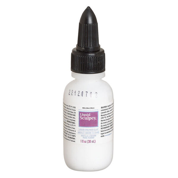 Liquid polymer clay, Liquid Sculpey®, opaque white. Sold per 1-fluid ounce bottle. image number 0