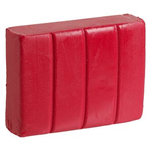 Polymer clay, Sculpey® Soufflé™, cherry pie. Sold per 1.7-ounce bar.