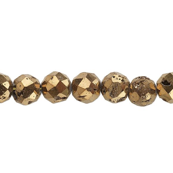 Druzy agate 1pkg1, electroplated faceted round bead 8 inch 8mm image number 0
