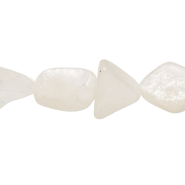 Bead, rainbow moonstone (natural), small hand-cut nugget, Mohs hardness 6 to 6-1/2. Sold per 14-inch strand. image number 0