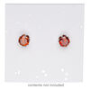 Earring card, paper, white with silver-colored confetti, 2x2-inch square. Sold per pkg of 100. image number 1