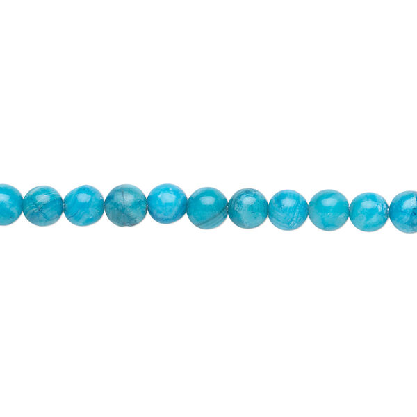 Bead, crazy lace agate (dyed), light to dark blue, 4mm round, B grade, Mohs hardness 6-1/2 to 7. Sold per 15-1/2" to 16" strand. image number 0