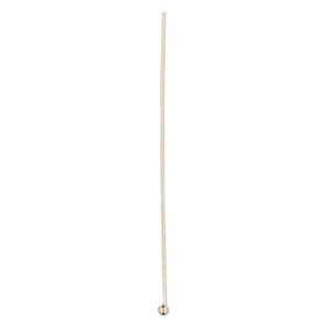 Head pin, 14Kt gold-filled, 1-1/2 inches with 1.5mm ball, 24 gauge. Sold per pkg of 4.