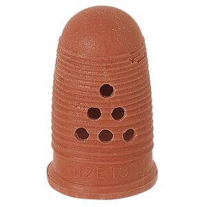 Finger guard, rubber, brick red, size 13, 1-7/16 x 3/4-inches. Sold individually.
