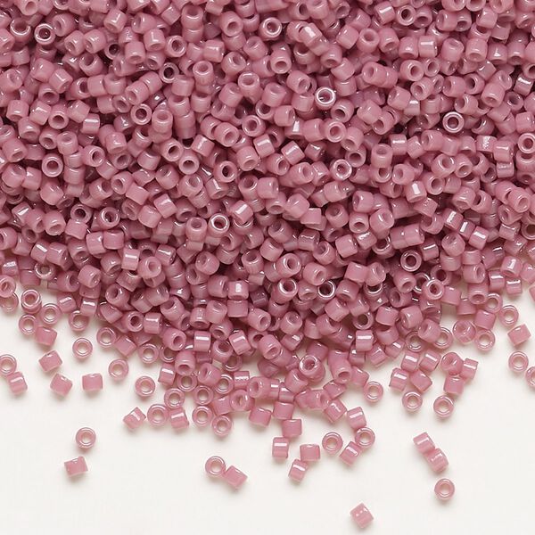 Seed bead, Delica®, glass, pkg/7.5g, #11 round, Duracoat® opaque outside dyed hydrangea (DB-2137). image number 0