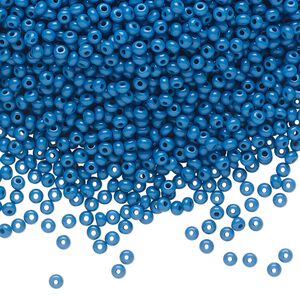 Seed bead, Preciosa Ornela Czech glass, pkg/500g, #11 rocaille, opaque patriot blue, (33220).