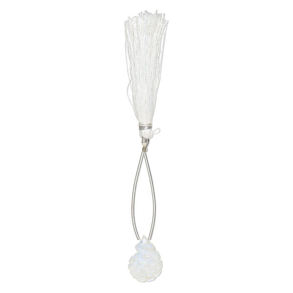Bead, rainbow moonstone (natural), 20x15mm hand-cut top-drilled two-sided carved nautilus, B grade, Mohs hardness 6 to 6-1/2. Sold individually. image number 1
