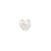Bail, JBB Findings, ice-pick, sterling silver, 10x9mm heart with lines, 8mm grip length. Sold individually. image number 0