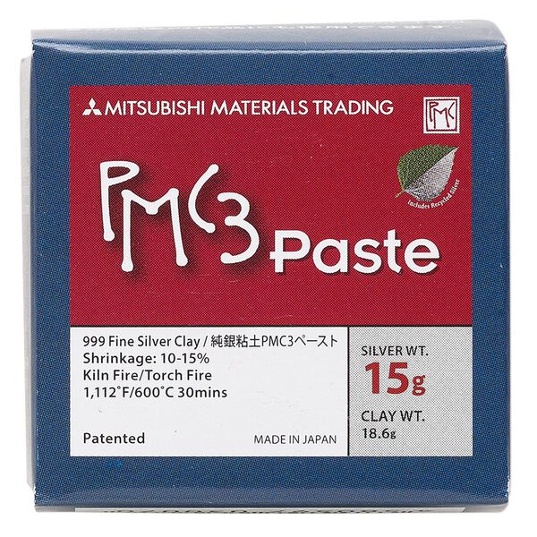PMC3™ Precious Metal Clay, paste, silver. Sold per 15-gram bottle. image number 0