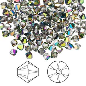 Bead 144pk crystal vitrail medium, Crystal Passions® 4mm bicone 5328