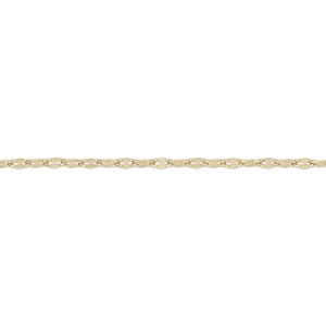 Chain 1pkg1 mirror, 1.8mm, gold-finished brass 5 foot unfinished