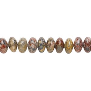Leopardskin jasper 1pkg1, rondelle bead natural 15.5-16 inch 8x4mm