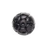 Jet 1pkg1, hand-carved oval bead natural 30x20mm image number 1