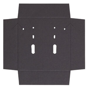 Insert, paper, black, 3-inch square. Sold per pkg of 10.