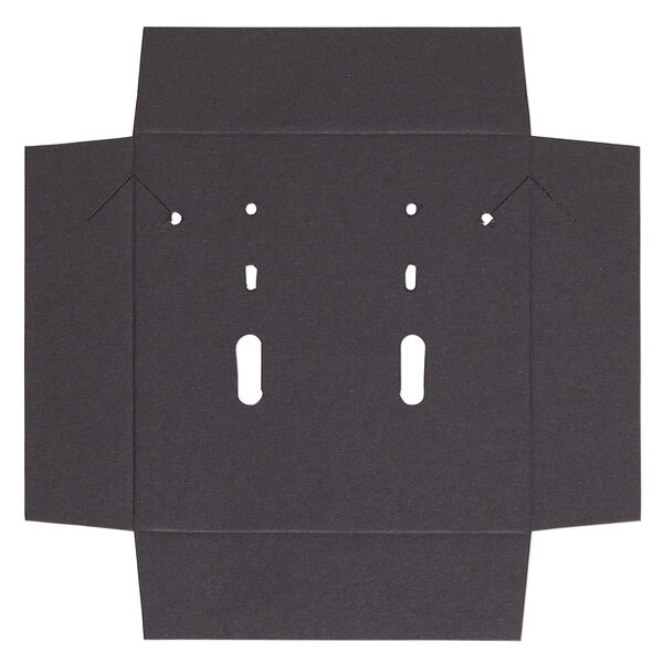 Insert, paper, black, 3-inch square. Sold per pkg of 10. image number 0