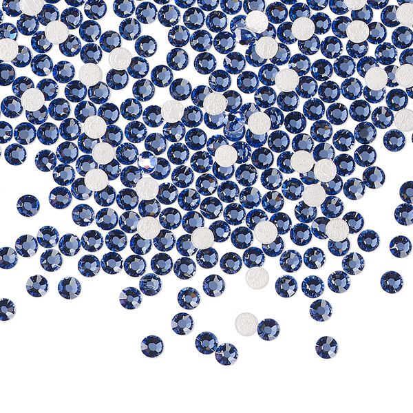 Flat back 144pk blue violet foil back, Preciosa MAXIMA Czech crystal rhinestone 2.3-2.5mm chaton rose round SS8 image number 0