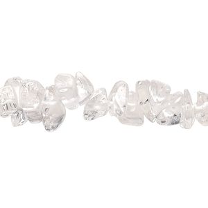 Quartz crystal 1pkg1, chip bead natural 18 inch small to medium