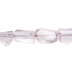 Lavender amethyst 1pkg1, hand-cut faceted freeform bead natural 8 inch 9x7mm-13x13mm