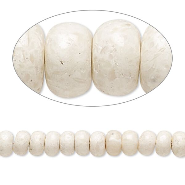 Riverstone 1pkg1, rondelle bead 8 inch 6x4mm image number 0