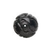 Jet 1pkg1, hand-carved round bead natural 20mm image number 1