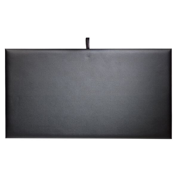 Display pad, leatherette, black, 14 x 7-1/2 x 1/4 inches. Sold individually. image number 0
