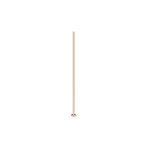 Head pin, 14Kt rose gold-filled, 1 inch, 24 gauge. Sold per pkg of 25.