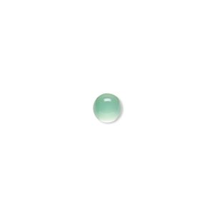 Green chalcedony 1pkg2, calibrated round cab 6mm