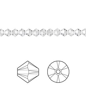 Bead 48pk crystal, Crystal Passions® 4mm bicone 5328