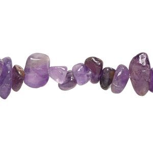 Amethyst 1pkg1, chip bead natural 32 inch small to medium