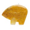 Golden "jade" 1pkg1, top-drilled and half-drilled Zuni-style bear focal natural, 34x21mm-38x31mm medium-dark image number 1