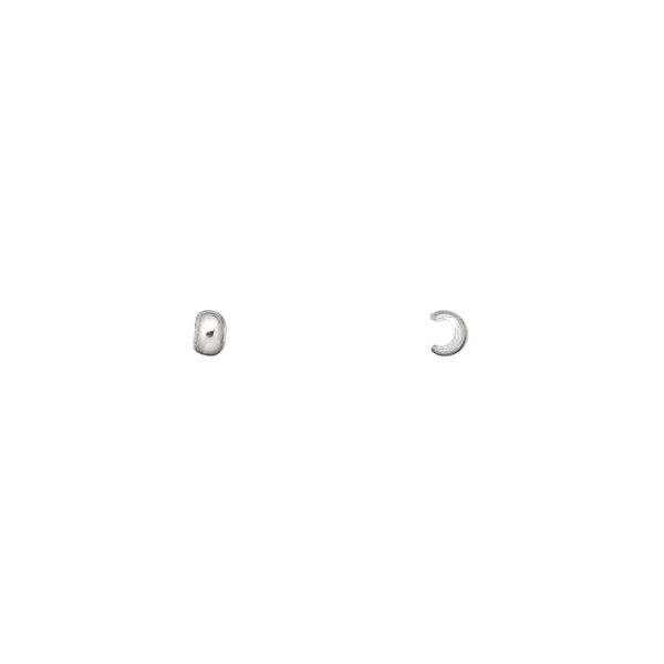 Crimp cover, sterling silver, 2.5mm. Sold per pkg of 100. image number 0