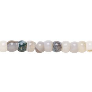Botswana agate 1pkg1, rondelle bead natural 15.5-16 inch 6x4mm