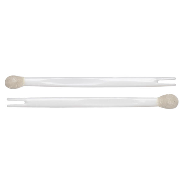 Embellishment positioner, acrylic and beeswax, white, 5 inches. Sold per 2-piece set. image number 0
