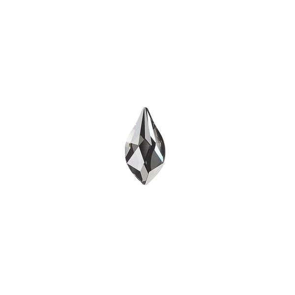 Flat back 12pk crystal silver night, Crystal Passions® 10x5mm flame 2205 image number 0