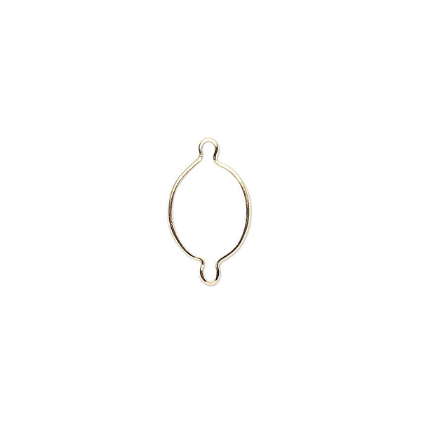 Link, Wrap-Tite®, 14Kt gold-filled, 10x8mm oval setting. Sold per pkg of 2. image number 0