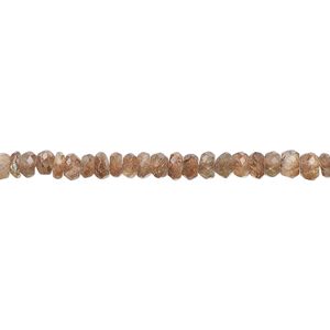Andalusite 1pkg1, hand-cut faceted rondelle bead natural light 13 inch 3x2mm-4x3mm
