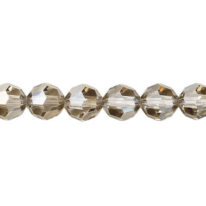 Bead 1pkg144 crystal bronze, Crystal Passions&reg; 8mm faceted rondelle 5000