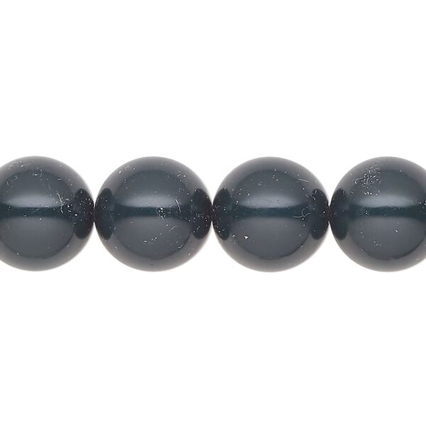 Pearl 10pk malachite green, Preciosa Czech crystal 12mm round image number 0