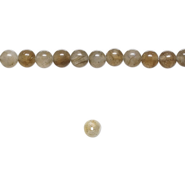 Bead, labradorite (natural), 4mm round, C grade, Mohs hardness 6 to 6-1/2. Sold per 15-1/2" to 16" strand. image number 0